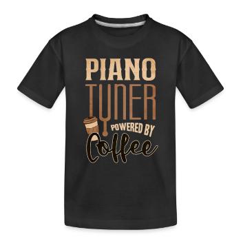 Pianiste, professeur de piano, pianiste, - T-shirt bio Premium Enfant - noir - Devant