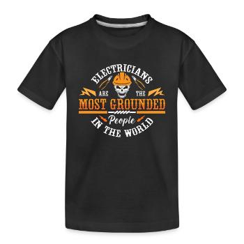 Electronics Repair Electricians Are The Electrical - Kids' Premium Organic T-Shirt - black - Front