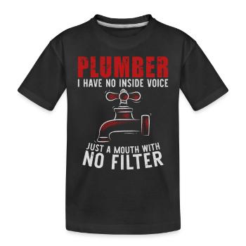 Plombier Plombier Vintage Plombier I - T-shirt bio Premium Enfant - noir - Devant