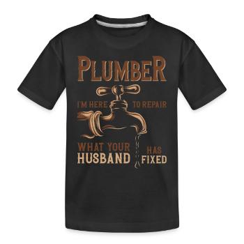 Plombier Plombier Plombier Vintage Plombier - T-shirt bio Premium Enfant - noir - Devant
