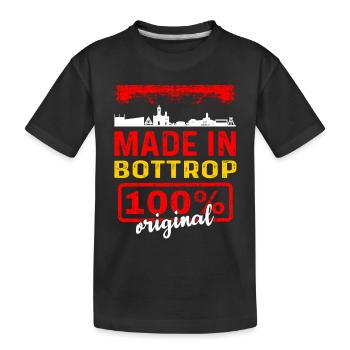 Bottrop - Kinder Premium Bio T-Shirt - Schwarz - Vorne