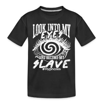 hypnotic hypnotize hypnotist - Kids' Premium Organic T-Shirt - black - Front