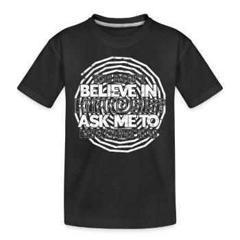 hypnotic hypnotize hypnotist - Kids' Premium Organic T-Shirt - black - Front