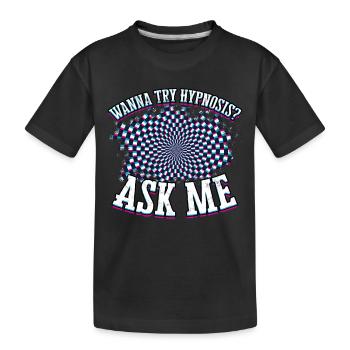 hypnotic hypnotize hypnotist - Kids' Premium Organic T-Shirt - black - Front