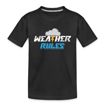 Météorologie Règles météorologiques Prévisions Météorologue - T-shirt bio Premium Enfant - noir - Devant