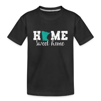 Minnesota Home sweet Home USA Amérique - T-shirt bio Premium Enfant - noir - Devant