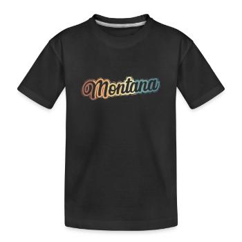Montana USA Amerika Bundesstaat - Kinder Premium Bio T-Shirt - Schwarz - Vorne