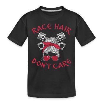 Drag Racing Race Car Girl Race - Kids' Premium Organic T-Shirt - black - Front