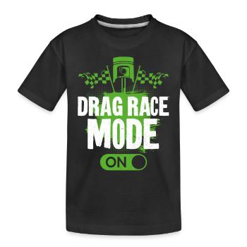 Drag Racing Race Car Drag Race - Kids' Premium Organic T-Shirt - black - Front