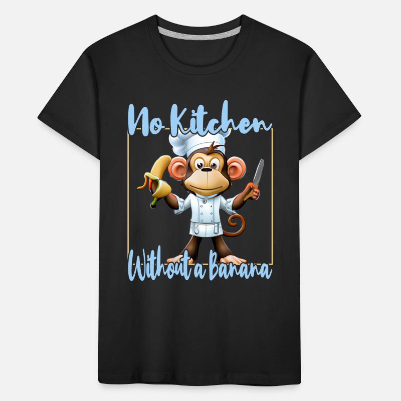 Kitchen Monkey Banana Vibes Kids' Premium Organic T-Shirt