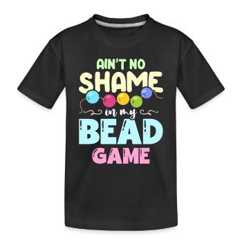 Perler n’est pas une honte dans ma fabrication de bijoux Perler - T-shirt bio Premium Enfant - noir - Devant