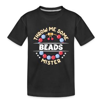 Perles Lancez-moi des perles Monsieur Bijoux Perle - T-shirt bio Premium Enfant - noir - Devant