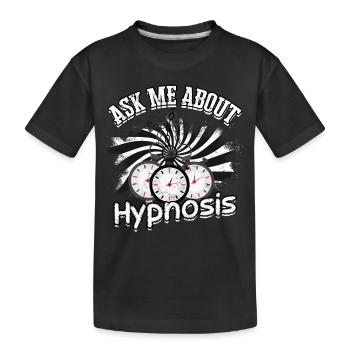 hypnotic hypnotize hypnotist - Kids' Premium Organic T-Shirt - black - Front