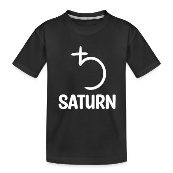 Saturne - T-shirt bio Premium Enfant - noir - Devant