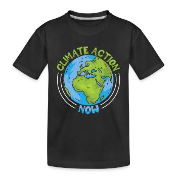 Climate Change Climate Action Now Environmentalist - T-shirt bio Premium Enfant - noir - Devant