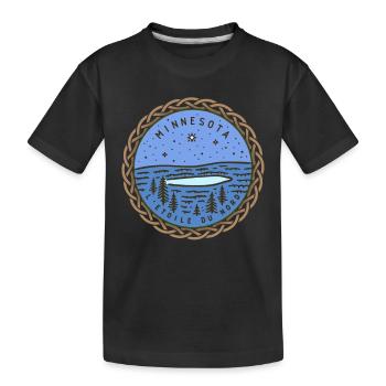 Minnesota, États-Unis - T-shirt bio Premium Enfant - noir - Devant