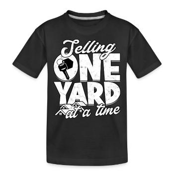 agent immobilier agent immobilier cadeau cadeau - T-shirt bio Premium Enfant - noir - Devant