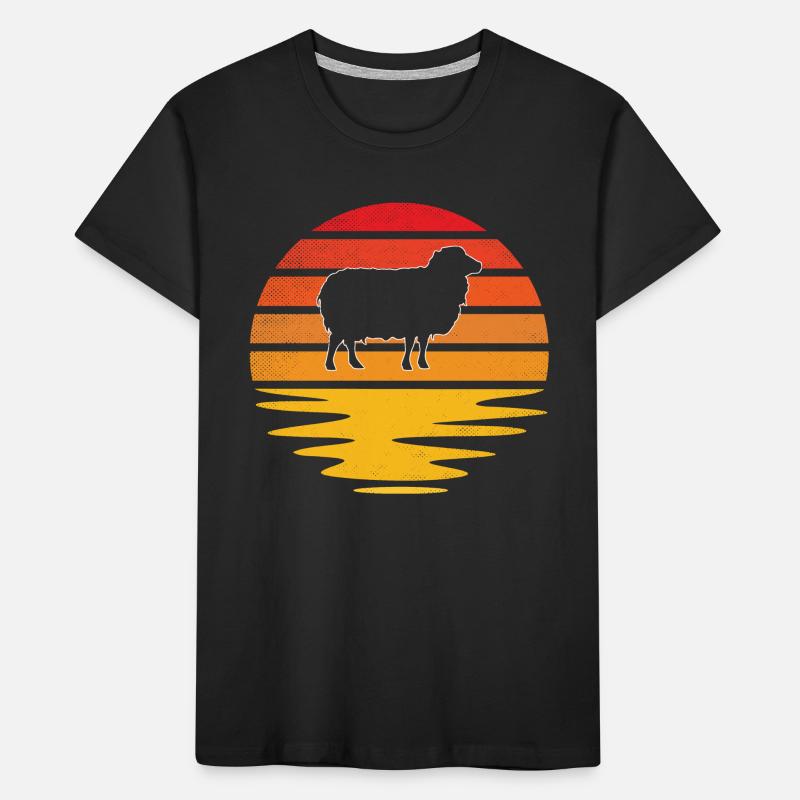 Sheep Retro Kids' Premium Organic T-Shirt