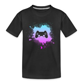 Jeu - T-shirt bio Premium Enfant - noir - Devant