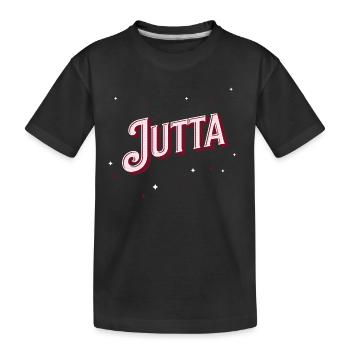 Le nom de Jutta personnalisé - T-shirt bio Premium Enfant - noir - Devant