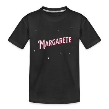Le nom de Margarete personnalisé - T-shirt bio Premium Enfant - noir - Devant