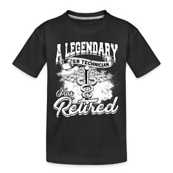 notaufnahme krankenschwester krankenhaus krankenpf - Kinder Premium Bio T-Shirt - Schwarz - Vorne