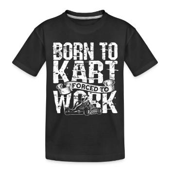 Kart conduite de kart pilotes de course Pilotes de course - T-shirt bio Premium Enfant - noir - Devant