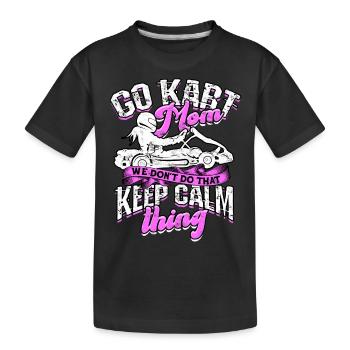 Kart conduite de kart pilotes de course Pilotes de course - T-shirt bio Premium Enfant - noir - Devant