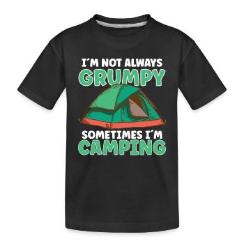 Scout Camping Outdoor Campfire Hiking Backpacking - Kinder Premium Bio T-Shirt - Schwarz - Vorne