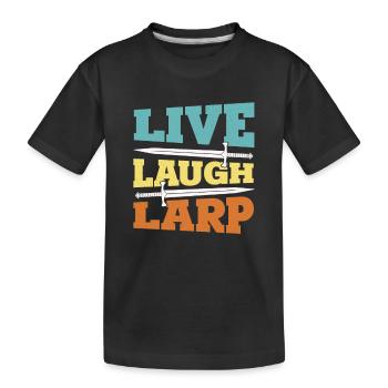 Jeux de rôle fantastiques Larp Larping - T-shirt bio Premium Enfant - noir - Devant