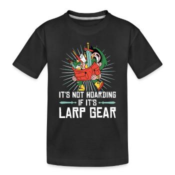 Larp |Live-Action-Rollenspiel |Larpen |Larp - Kinder Premium Bio T-Shirt - Schwarz - Vorne