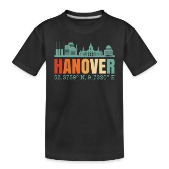 Hannover - Kinder Premium Bio T-Shirt - Schwarz - Vorne