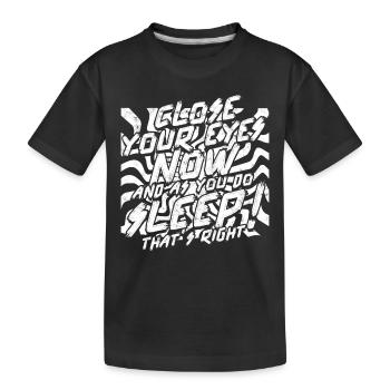 hypnotic hypnotize hypnotist - Kids' Premium Organic T-Shirt - black - Front