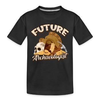 archéologue archéologie cadeau idée cadeau archés - T-shirt bio Premium Enfant - noir - Devant