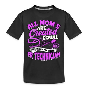 notaufnahme krankenschwester krankenhaus krankenpf - Kinder Premium Bio T-Shirt - Schwarz - Vorne