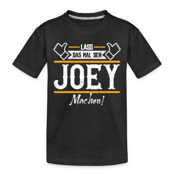 Joey Geschenkidee Geschenk Geburtstag - Kinder Premium Bio T-Shirt - Schwarz - Vorne