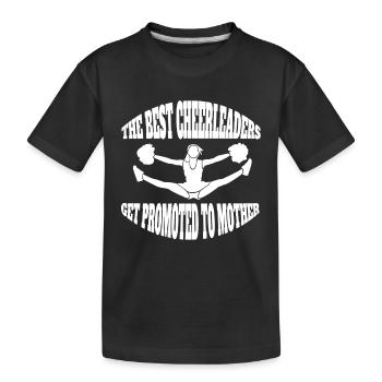 Cheerleader Gift Cheerleading Cheerleader - Kids' Premium Organic T-Shirt - black - Front
