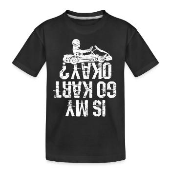 Kart conduite de kart pilotes de course Pilotes de course - T-shirt bio Premium Enfant - noir - Devant