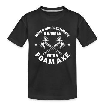 Fantasy-Rollenspiele Larp Larping - Kinder Premium Bio T-Shirt - Schwarz - Vorne