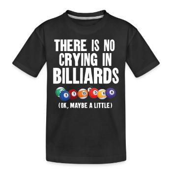 Billiards Pool Player Ball There - Kids' Premium Organic T-Shirt - black - Front