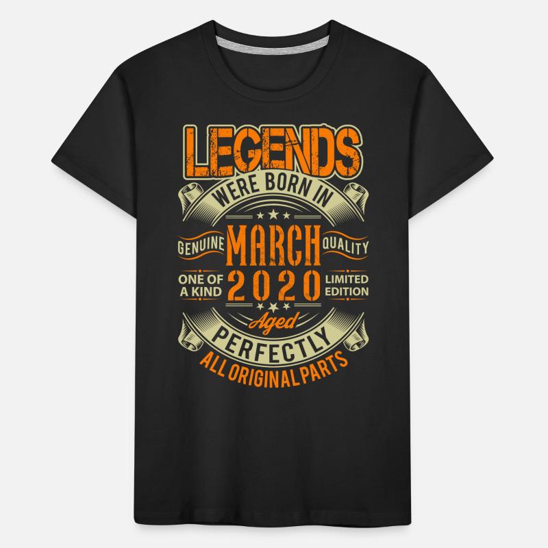 Légende de l’anniversaire de mars 2020 T-shirt bio Premium Enfant