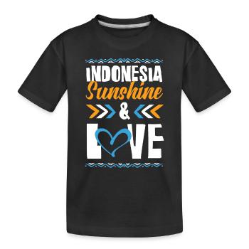 Indonésie Amour - T-shirt bio Premium Enfant - noir - Devant