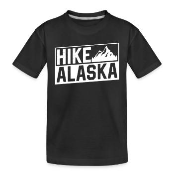 Randonnée en Alaska Randonnée Randonnée - T-shirt bio Premium Enfant - noir - Devant