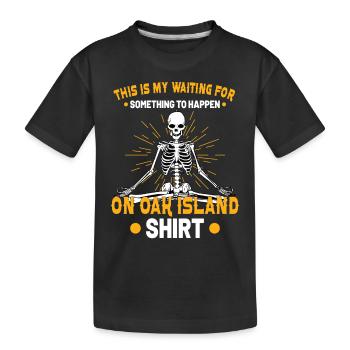 Oak Island Schatzsuche Geheimnis Von Oak Island - Kinder Premium Bio T-Shirt - Schwarz - Vorne