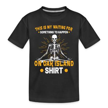 Oak Island Schatzsuche Geheimnis Von Oak Island - Kinder Premium Bio T-Shirt - Schwarz - Vorne