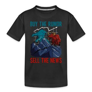 Aktien Aktionär Investor - Kinder Premium Bio T-Shirt - Schwarz - Vorne