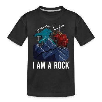 Aktien Aktionär Investor - Kinder Premium Bio T-Shirt - Schwarz - Vorne