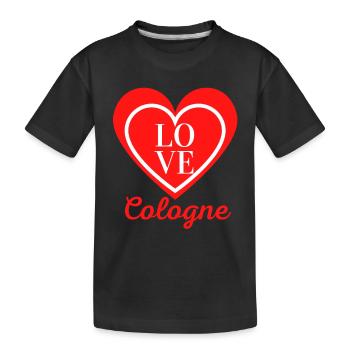 Colonia Cologne Karneval Fasching Kostüm - Kinder Premium Bio T-Shirt - Schwarz - Vorne
