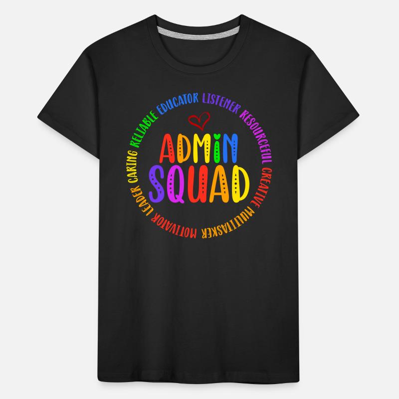 Admin Squad Admin Assistant Administrative Humor Kinder Premium Bio T-Shirt