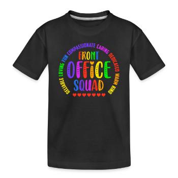 Mignon secrétaire de l’école Bureau d’appréciation de l’administration - T-shirt bio Premium Enfant - noir - Devant